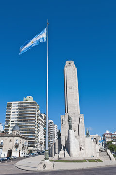 Monumento A La Bandera Located At Rosario City.