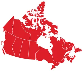 Fotobehang Canada Map © artenz118