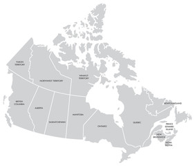 Canada Map with Provinces