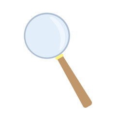 magnifying glass isolated