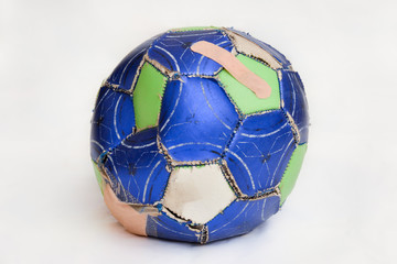 Bandaged Soccer Ball