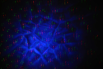 Abstract laser light on black background