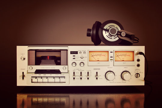 Vintage Stereo Cassette Tape Deck Recorder