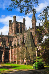 イギリス　チェスター大聖堂　Chester Cathedral　England　 - obrazy, fototapety, plakaty