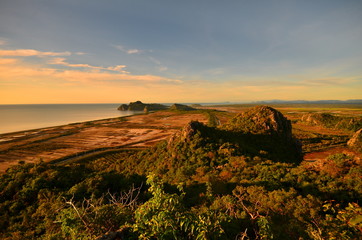 Landscape of the Bay at Sunrise