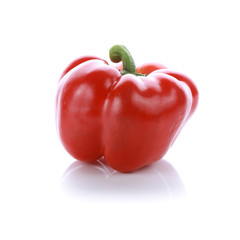 pepper on white background