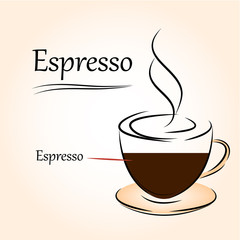Coffee icon, espresso