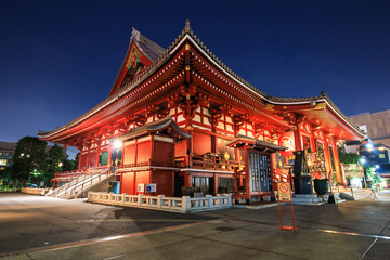Sensoji temple at night