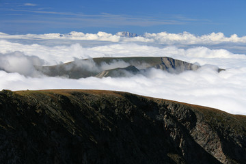 Le Grand Veymont (alt 2341 m) vu du Pas de la Mine