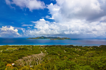 Fototapeta na wymiar Island Praslin at Seychelles