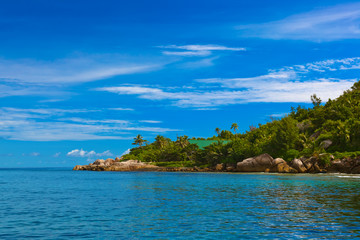 Tropical island at Seychelles