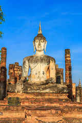 Fototapeta premium Sukhothai historical park: the old town of Thailand in 800 years