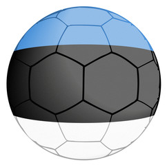Obraz premium Soccer Ball Estonia