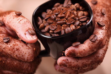 Coffee hands