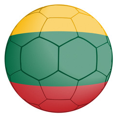Obraz premium Soccer Ball Lithuania