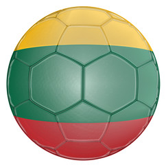 Fototapeta premium Soccer Ball Lithuania