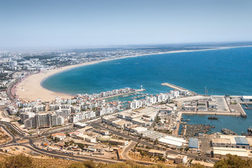 City view of Agadir, Morocco - obrazy, fototapety, plakaty