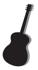 Naklejka premium Guitar Silhouette