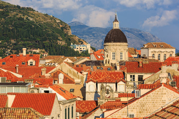 Fototapeta na wymiar The walled city of Dubrovnik, Croatia