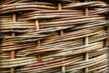 old wicker texture used as a background
