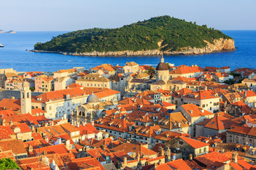 Naklejka na ściany i meble The walled city of Dubrovnik, Croatia