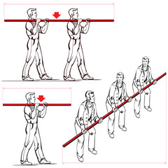 Safe carrying of long items