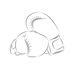 Doodle style boxing illustration in vector format.