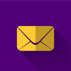colorful flat design email icon