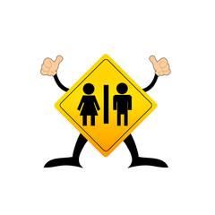 icon toilet, Man & Woman, vector illustration