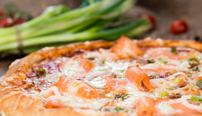 Homemade Salmon Pizza
