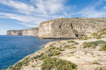 Xlendi Bay in Gozo Island, Malta.