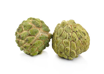 Custard apple isolated on white background,annona