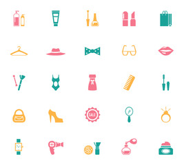 Collection of Fashion and Shopping Icons
