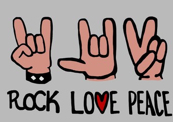Rock love peace