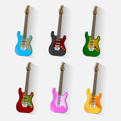 Vector guitars icon