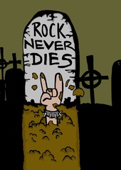 Rock never dies!Tombstone