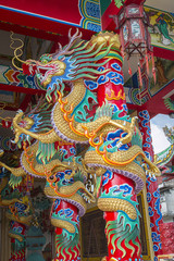 Naklejka premium Dragon statue