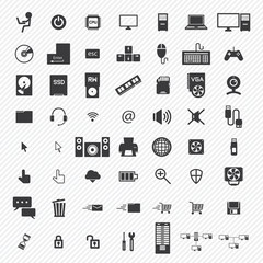 computer icons set. illustration eps10