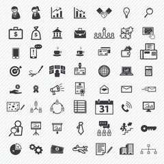 Business icons set. illustration eps10