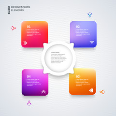 Abstract template infographic