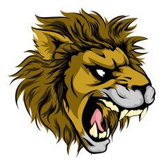Lion animal sports mascot