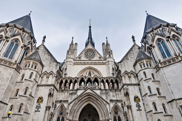 Fototapeta na wymiar Royal Courts of Justice at London, England