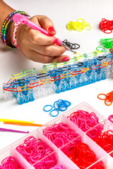 Rubber loom bracelet
