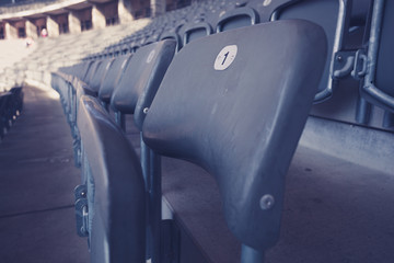 Fototapeta premium Bleachers in stadium