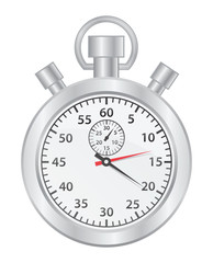 Stop watch on white background