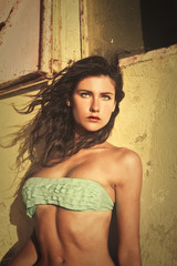Naklejka premium Beautiful girl