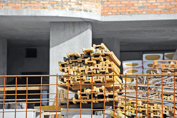 Floor beam on building construction site work