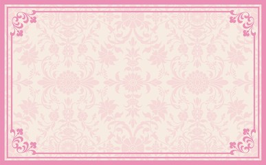 wedding card design, paisley floral pattern , India