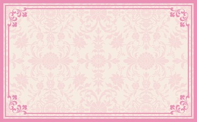 wedding card design, paisley floral pattern , India