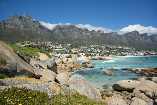 Camps Bay and Twelve Apostles Mountains
